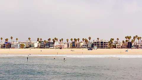 Getty Images The waves at Venice Beach aren't the most iconic, but the post-surf skater vibes are (Credit: Getty Images)