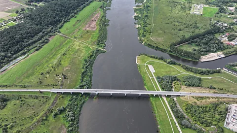 Lukas Pileckas Aerial view of Panemunė road (Credit: Lukas Pileckas)