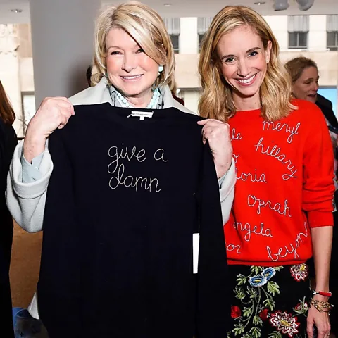 Lingua Franca Martha Stewart – pictured with Lingua Franca founder Rachelle Hruska McPherson – is a fan of the brand (Credit: Lingua Franca)