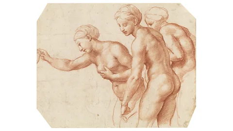 The Royal Collection Enterprises Limited 2024/ Royal Collection Trust Raphael's The Three Graces (c1517-18) (Credit: The Royal Collection Enterprises Limited 2024/ Royal Collection Trust)