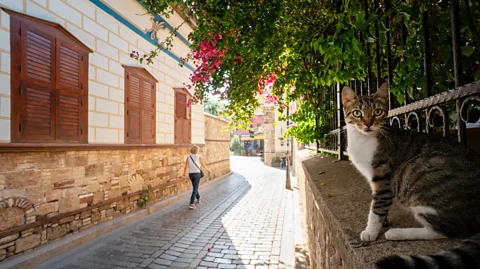 Getty Images The red-roofed ancient dwellings and labyrinthine streets of Kaleiçi contain layers of Hellenistic, Roman, Byzantine and Ottoman history (Credit: Getty Images)