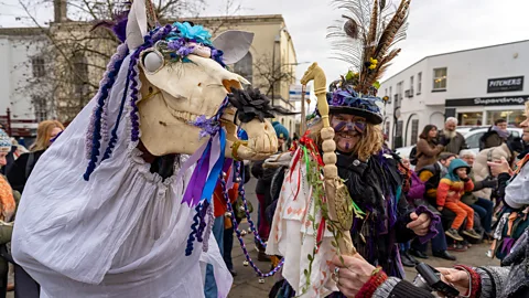 Alamy Many historians believe that Mari Lwyd has pagan or Celtic origins (Credit: Alamy)