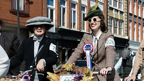 Getty Images London hosts an annual "tweed run" when tweed enthusiasts cycle through the city (Credit: Getty Images)