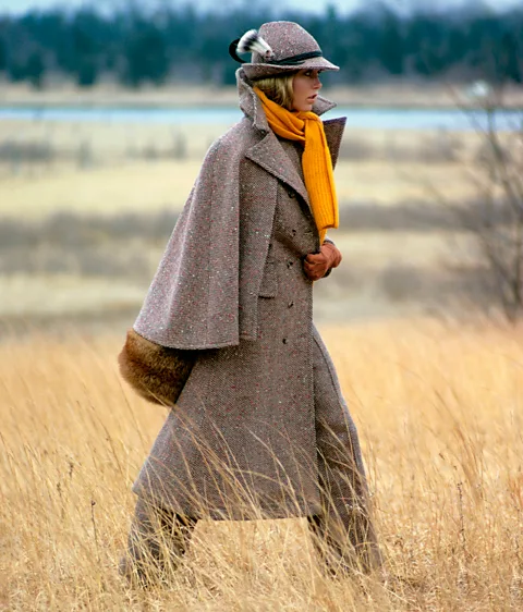 Getty Images A tweed outfit pictured in 1968 – vintage tweed fashion is now enjoying a resurgence (Credit: Getty Images)