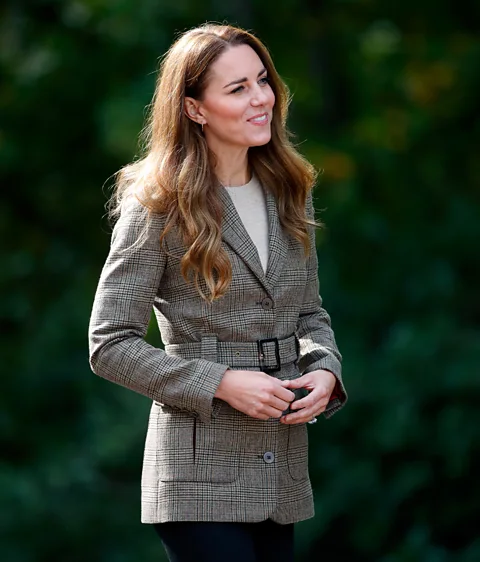 Getty Images The Princess of Wales in one of the tweed jackets that she frequently re-wears (Credit: Getty Images)