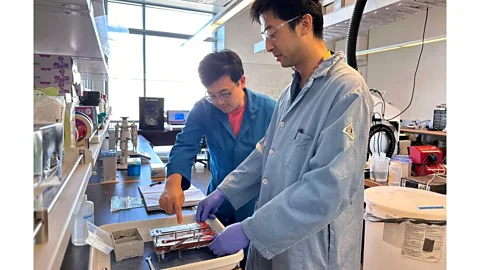 Equatic Xin Chen and his team developed an oxygen-selective anode which produces hydrogen from seawater electrolysis without also evolving the dreaded chlorine gas (Credit: Equatic)