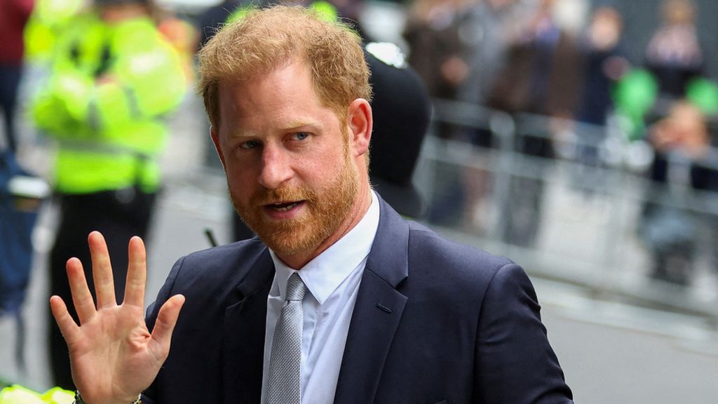 Prince Harry outside the High Court last June