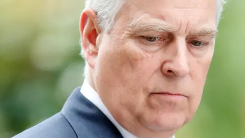 Prince Andrew, who is under pressure over staying in Royal Lodge in Windsor