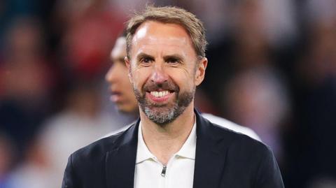 Gareth Southgate smiles