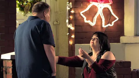 James Corden and Ruth Jones as Smithy and Nessa in Gavin & Stacey.