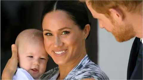Reuters The Duke and Duchess of Sussex with their son Archie