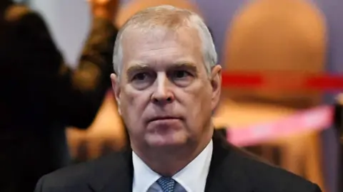 Getty Images The Duke of York photographed at a 2019 trade summit in Bangkok