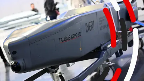 German Taurus missile on display