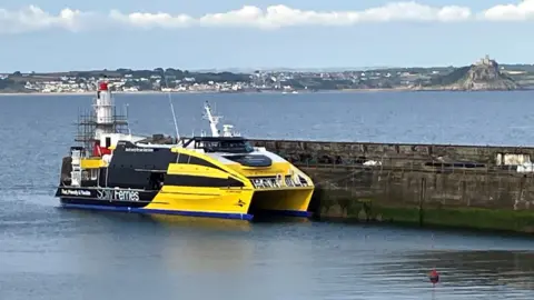 The Atlantic Wolff ferry in Newlyn 