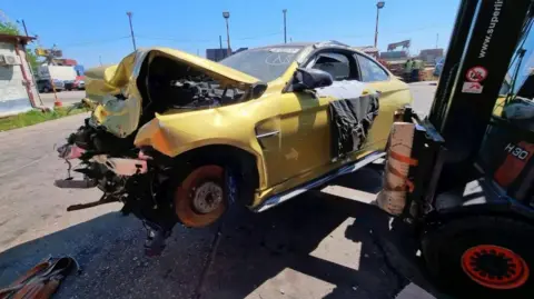 Broken US car in Georgia