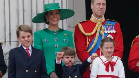 PA Media Prince and Princess of Wales with their children Prince George, Prince Louis and Princess Charlotte