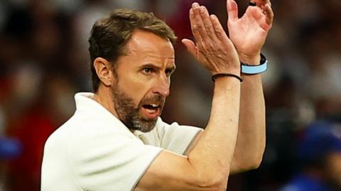 England manager Gareth Southgate reacts after his side's defeat to Spain in the final of Euro 2024