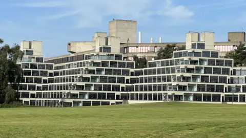 Ziggurats building of tiered student accommodation at UEA 