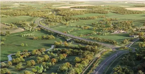 Norfolk County Council  Digital image of western link 