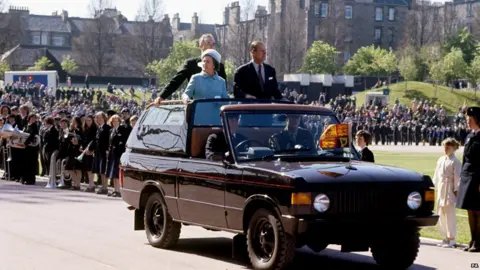 PA The Queen and Prince Philip in Edinburgh in 1977