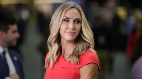 Lara Trump at "The ABC News Presidential Debate: Race for the White House" held at the National Constitution Center on September 10, 2024 in Philadelphia, Pennsylvania