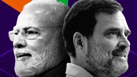 Narendra Modi and Rahul Gandhi