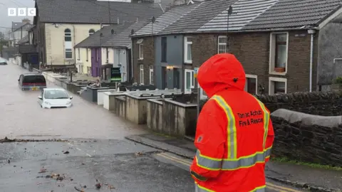 Flooded street