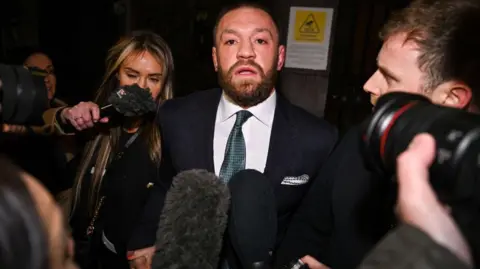 Getty Images Conor McGregor leaving court