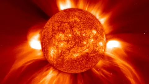 Energetic activity on the Sun