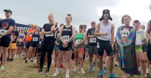 Image of a large group of people at Glastonbury Festival