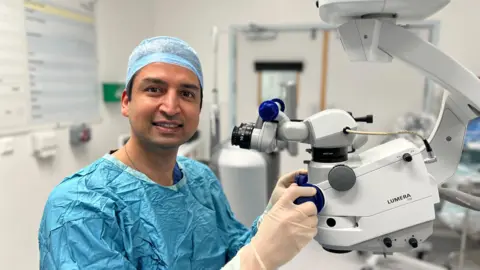 Norfolk and Norwich Hospital Chrishan Gunasekera, consultant ophthalmologist