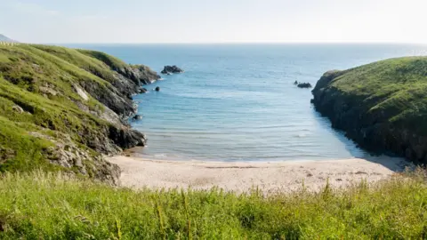 The secluded cove of Porth Iago, in Gwynedd