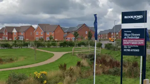 Bloor Homes site in Penkridge