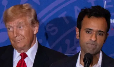 Donald Trump and Vivek Ramaswamy 