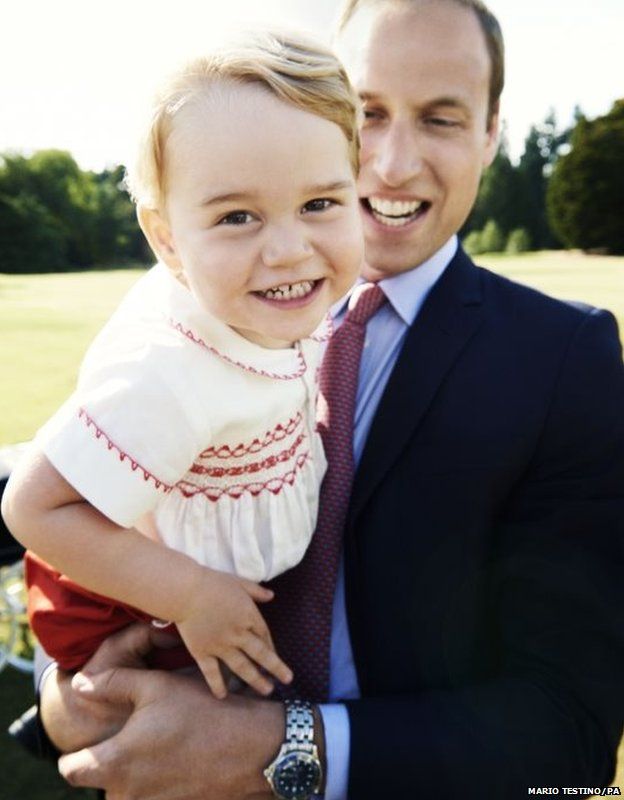 Prince George and his father, Prince William