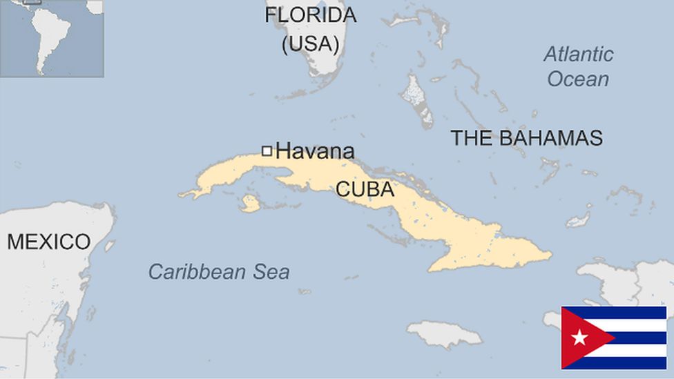 Map of Cuba