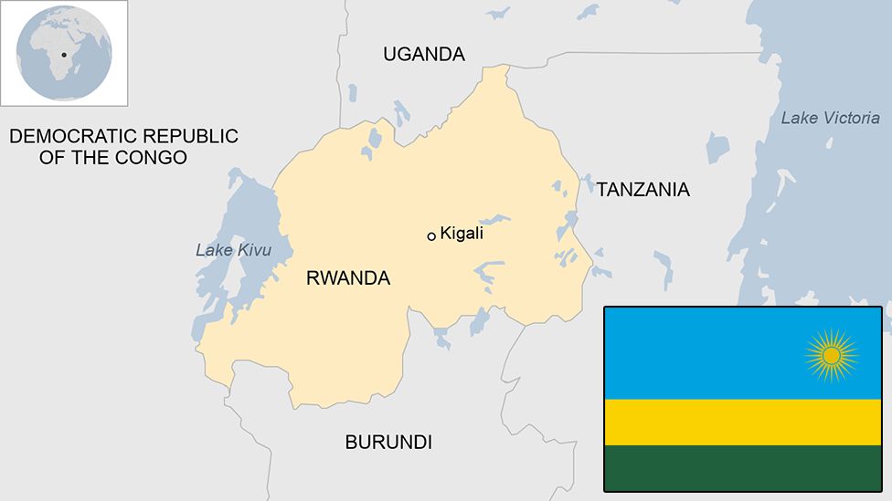 Map of Rwanda