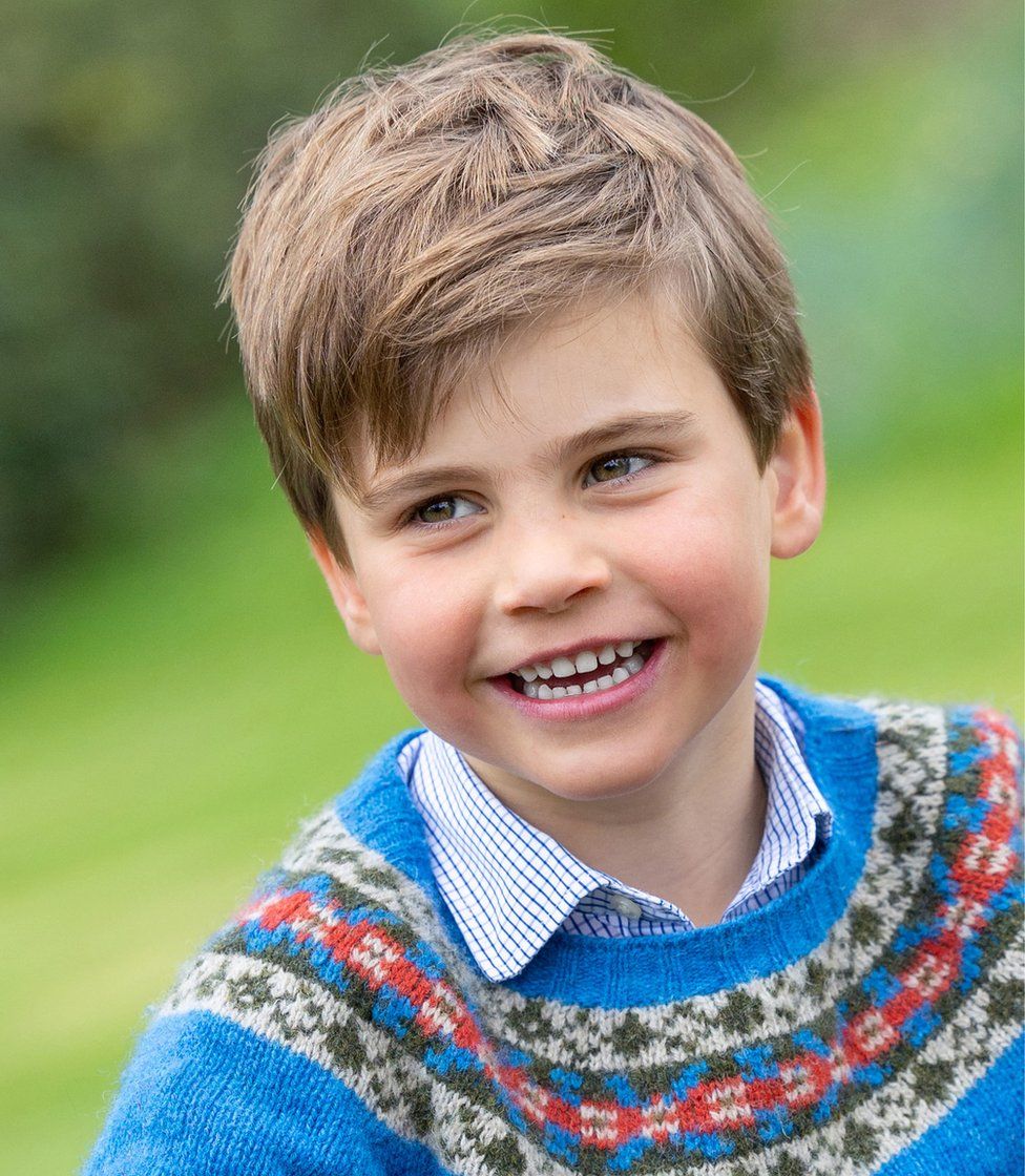 Prince Louis on his fifth birthday