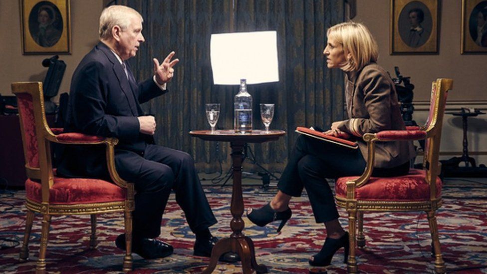 Prince Andrew speaks to the BBC's Emily Maitlis