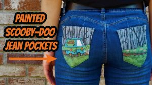 Cute Jean Pocket Painting