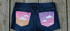 DIY Painted Jean Pockets