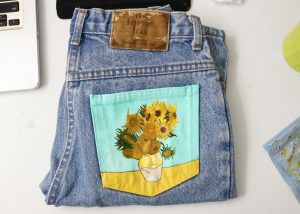 Painting on Jeans Pocket