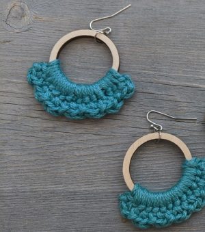 Crochet Hoop Earrings