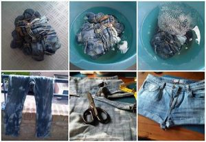 Tie Dye Shorts Instructions