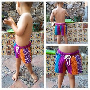 Toddlers Crochet Shorts