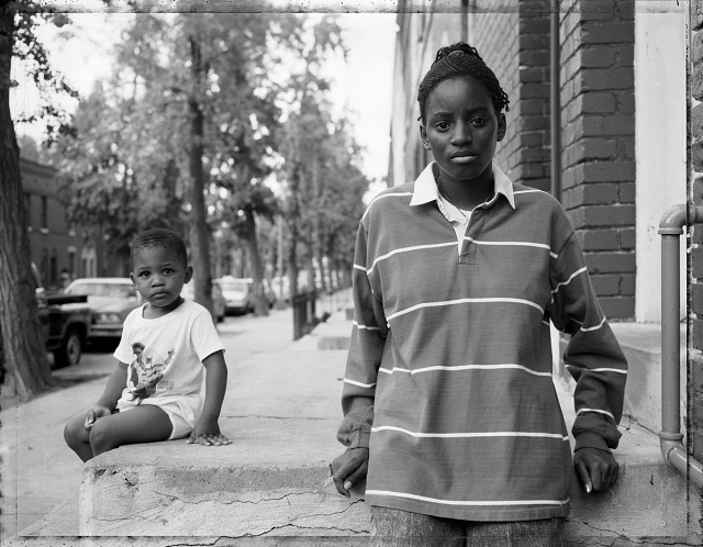 Dawoud Bey, A Girl and Boy Sitting on a Stoop, 1989, printed 2018, inkjet photograph, Smithsonian American Art Museum, Museum purchase through the Luisita L. and Franz H. Denghausen Endowment, 2019.30.2, © 2019, Dawoud Bey