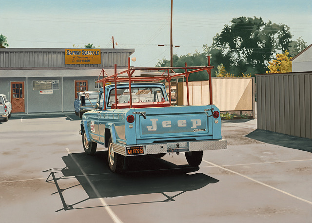 Ralph Goings, Jeep 40 809B (Safway Jeep), 1969, acrylic on canvas, Smithsonian American Art Museum, Gift of Louis K. and Susan P. Meisel, 2022.11.6