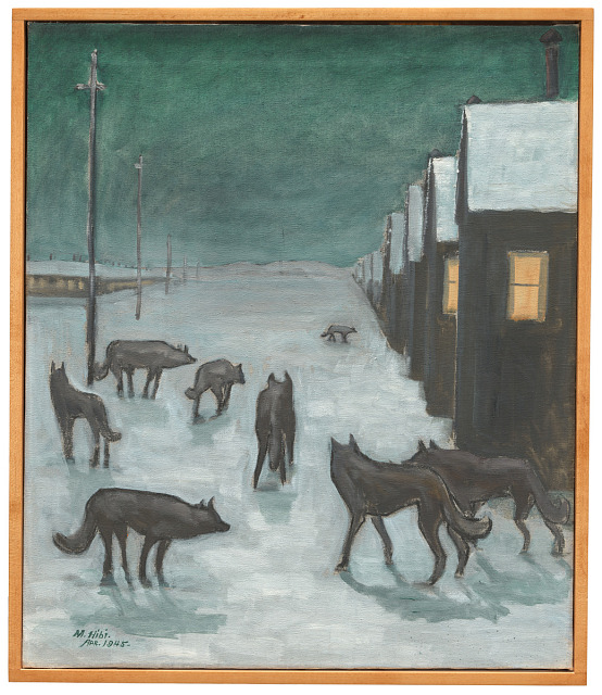 Matsusaburo George Hibi, Coyotes Came Out of the Desert, 1945, oil on canvas, Smithsonian American Art Museum, Museum purchase through the Catherine Walden Myer Fund, 2023.5, © 2024, Ibuki Hibi Lee