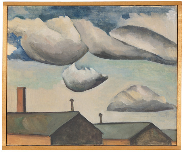 Hisako Hibi, Floating Clouds, 1944, oil on canvas, Smithsonian American Art Museum, Museum purchase through the American Women's History Initiative Acquisitions Pool, administered by the Smithsonian American Women's History Initiative, 2023.6.1, © 2024, Ibuki Hibi Lee