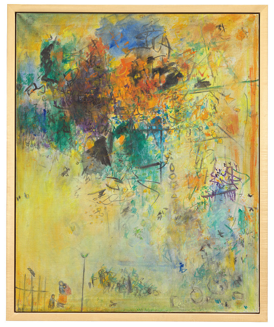 Hisako Hibi, Autumn, ca. 1967, oil on canvas, Smithsonian American Art Museum, Museum purchase through the American Women's History Initiative Acquisitions Pool, administered by the Smithsonian American Women's History Initiative, 2023.6.3, © 2024, Ibuki Hibi Lee